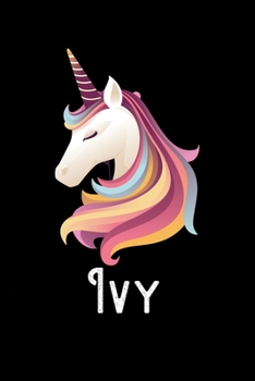 Ivy: Personalized Custom Name Unicorn Themed Monthly 2020 Planner (Calendar, To Do List, Monthly Budget, Grocery List, Yearly Financial Goals) Gift for Girls and Women