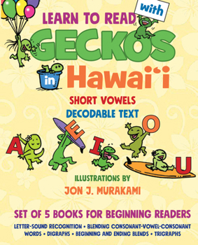 Hardcover Learn to Read with Geckos in Hawaii: Set of 5 Books for Beginning Readers Book