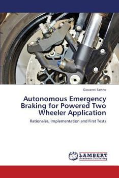 Paperback Autonomous Emergency Braking for Powered Two Wheeler Application Book