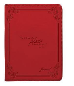 Imitation Leather Red I Know the Plans Luxleather Journal Book