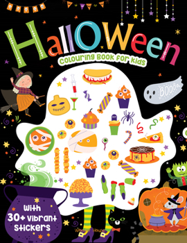 Paperback Halloween Coloring Book for Kids Book