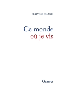 Paperback Ce monde où je vis [French] Book