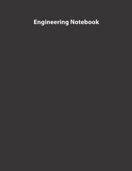 Paperback Engineering Notebook, Softcover (paperback), Full Grid, 8.5x11 inches, 108 pages Book