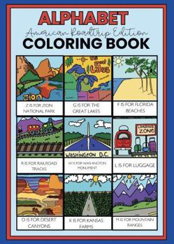 Paperback Alphabet Coloring Book: American Road Trip Edition Book