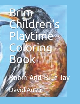 Paperback Brim Children's Playtime Coloring Book: Robin And Blue Jay Book