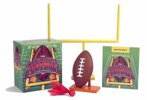 Paperback Desktop Football [With Football, Kicking Tee, Challenge Flag, Goal Post and Rule Book] Book