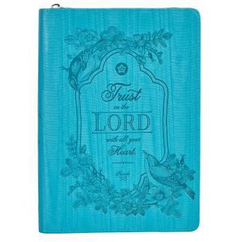 Imitation Leather Journal Lux-Leather Trust in the Lord W/Zipper Book