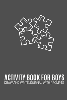 Paperback Activity Book For Boys: Draw and Write Journal with Prompts Volume 02 Book