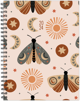 Spiral-bound Soulful Spirit 2024 6.5 X 8.5 Softcover Weekly Planner Book