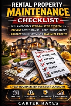 Paperback Rental Property Maintenance Checklist Book