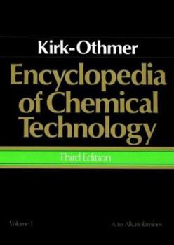 Hardcover Encyclopedia of Chemical Technology, A-Alkanolamines Book