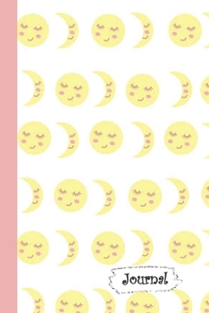 Journal: Sweet Yellow Nighttime Moon Diary with Blank Lined Notebook Paper