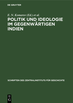 Hardcover Politik Und Ideologie Im Gegenwärtigen Indien [German] Book