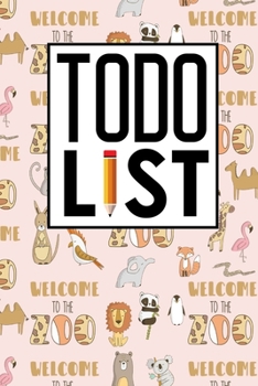 To Do List: Daily Task List Notebook, To Do List Cute, Task List Pad, To Do Organizer Notebook, Agenda Notepad For Men, Women, Students & Kids, Cute Zoo Animals Cover