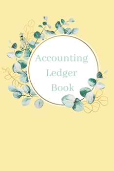 Paperback Accounting Ledger: Tan Floral Book