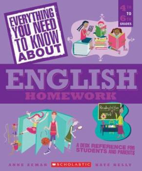 Paperback Everything You Need to Know about English Homework: 4th to 6th Grades Book