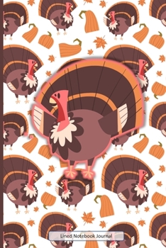 Paperback Lined Notebook Journal: Uniquely Designed Notepad For Inspired Creative Writing With Pastel Shades Funky Turkey Pattern Background & Shadow Ef Book