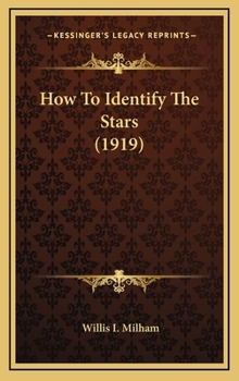 Hardcover How To Identify The Stars (1919) Book