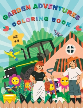 Paperback Garden Adventures Coloring Book: Fun and Easy Coloring Pages Book