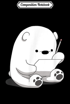 Paperback Composition Notebook: Cartoon Fluffy Polar Bear Cute Arctic Animal Girls Gift Journal/Notebook Blank Lined Ruled 6x9 100 Pages Book