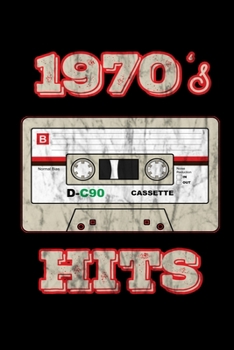 1970's Hits: Birthday Retro Cassette Gym Weightlifting Diary 6" x 9" 100 pages