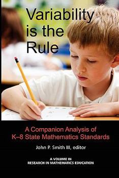 Paperback Variability Is the Rule a Companion Analysis of K-8 State Mathematics Standards Book