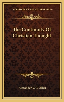 Hardcover The Continuity of Christian Thought Book