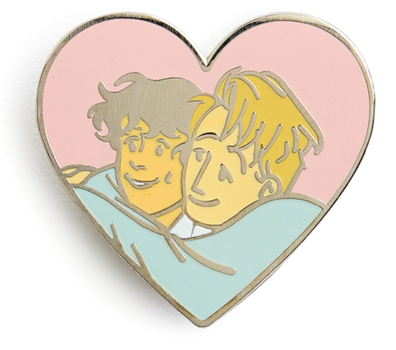 Heartstopper: Charlie and Nick Enamel Pin