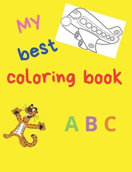 Paperback My best coloring book ABC: Book for learning to write alphabets Book