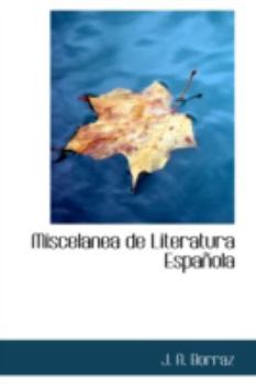 Paperback Miscelanea de Literatura Espanola Book