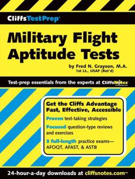 Paperback Cliffstestprep Military Flight Aptitude Tests Book