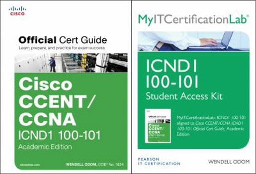 Paperback Cisco CCENT/CCNA ICND1 100-101 Official Cert Guide Academic Edition with MyITCertificationlab Bundle Book