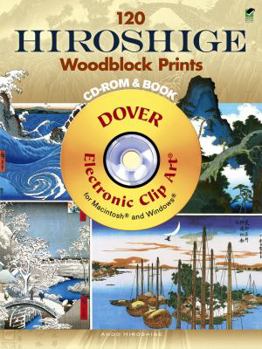 Paperback 120 Hiroshige Woodblock Prints [With CDROM] Book