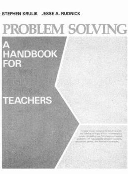 Paperback Problem Solving: A Handbook for Senior High School Teachers Book