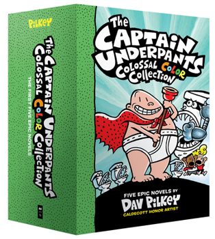 Hardcover The Captain Underpants Colossal Color Collection (Captain Underpants #1-5 Boxed Set) Book
