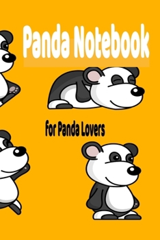 Paperback panda Notebook journal: Cute panda Wide Ruled Paper Notebook Journal - Nifty Baby orange panda Wide Blank Lined Workbook for Teens Kids Studen Book