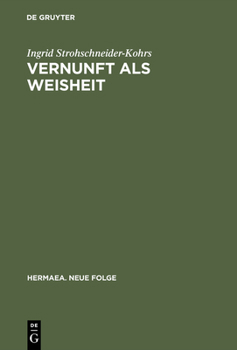 Hardcover Vernunft als Weisheit [German] Book