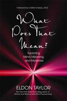 Hardcover What Does That Mean?: Exploring Mind, Meaning, and Mysteries Book