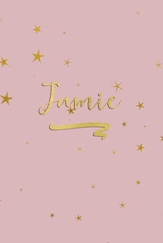 Paperback Jamie: Personalized Journal to Write In - Rose Gold Line Journal Book