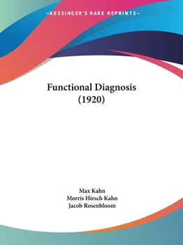 Paperback Functional Diagnosis (1920) Book