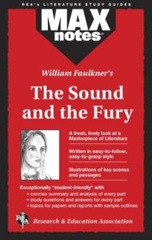 Paperback Sound and the Fury, the (Maxnotes Literature Guides) Book