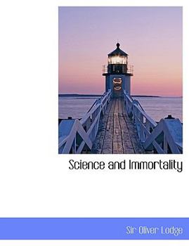 Paperback Science and Immortality [Large Print] Book