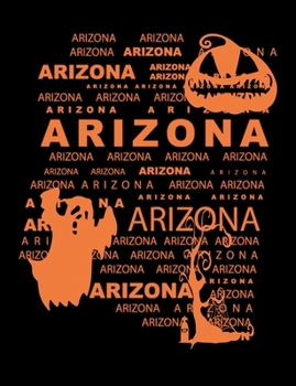 Paperback Arizona: Unruled Blank Sketch Notebook 7.44" x 9.69" 100 pages 50 sheets Book