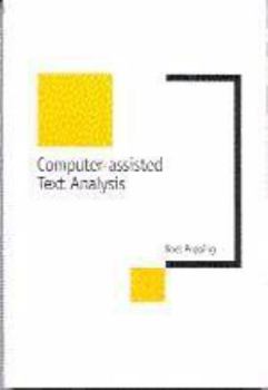 Hardcover Computer-Assisted Text Analysis Book