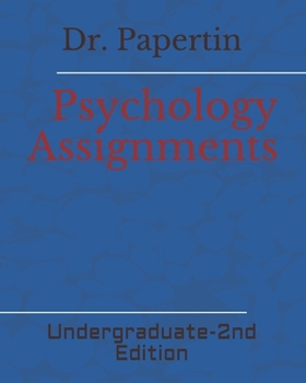 Paperback Psychology Assignments: Undergraduate Book