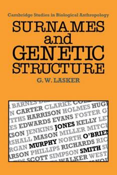 Paperback Surnames and Genetic Structure Book