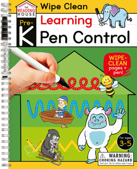 Paperback Learning Pen Control (Pre-K Wipe Clean Workbook): Preschool Wipe Off Activity Workbook, Ages 3-5, Letter Tracing, Number and Shape Formation, Learning Book