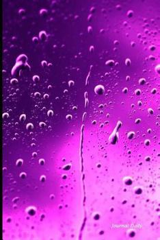 Paperback Journal Daily: Purple Rain, Lined Blank Journal Book, 6 x 9, 200 Pages Book