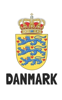 Danmark: Handy journal notebook diary with blank lined paper to write in (Europe)