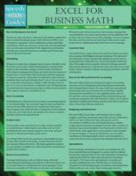 Paperback Excel for Business Math Book